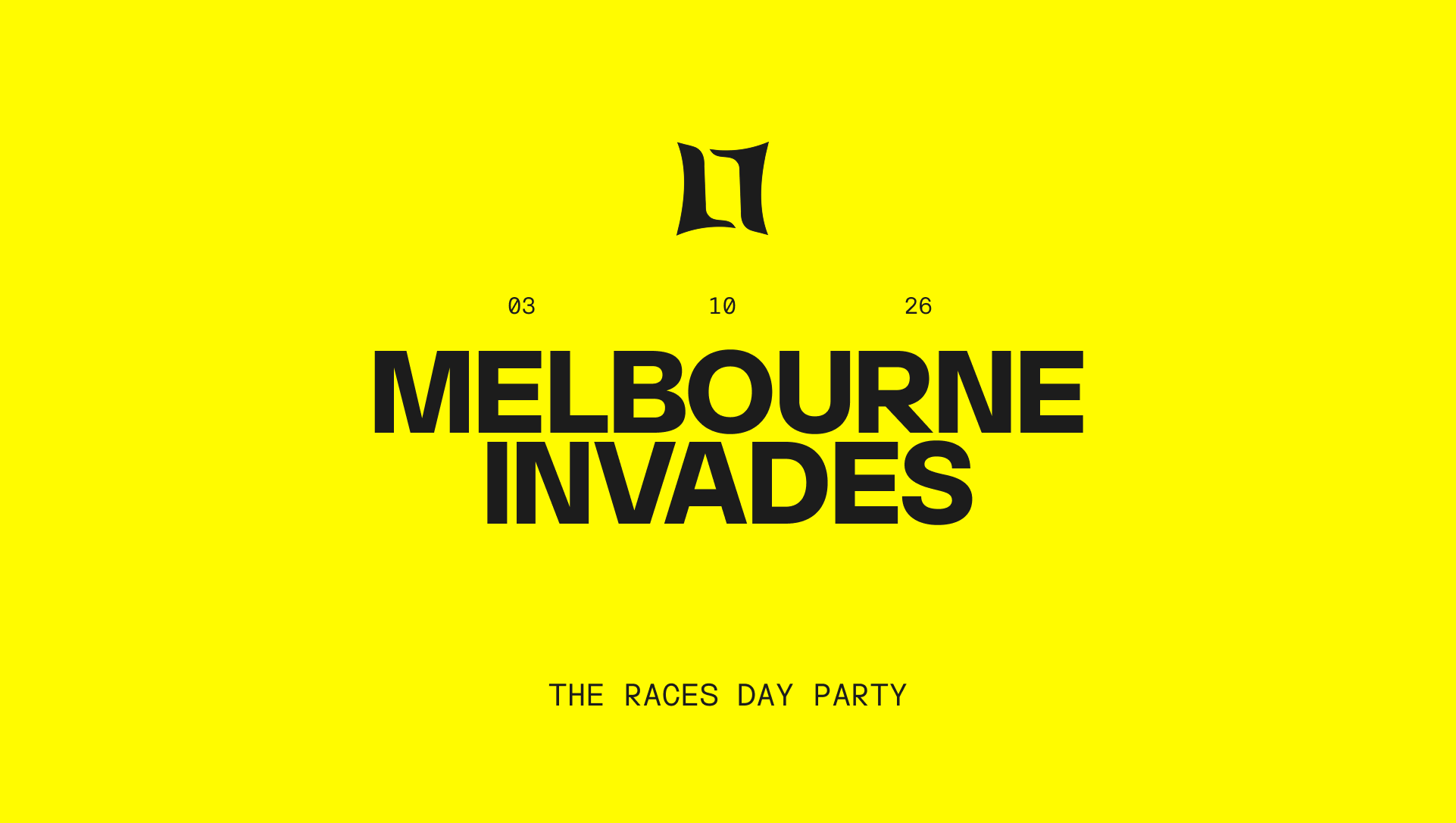 Melbourne INVADES - The Races Day Party 2026